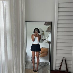 Beautiful black pleated mini skirt